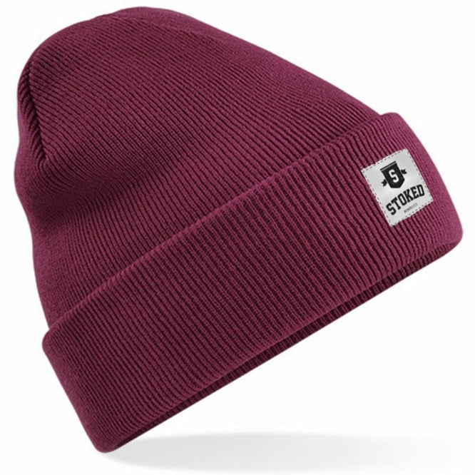 Original Cuffed Shield Beanie Burgundy