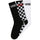 Classic Check Crew Checkerboard 3Pack Socks Pink Fizz