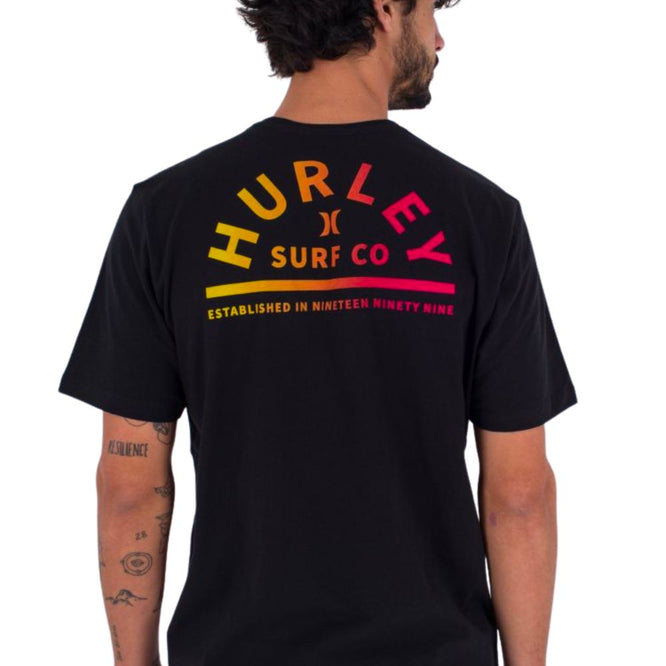 Halbmond-T-Shirt Schwarz