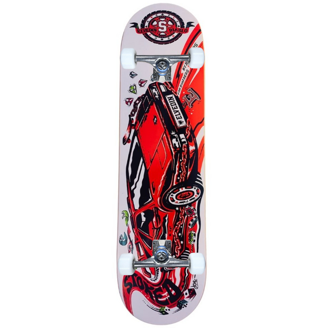 Team Elvedin Diablo Red Complete Skateboard