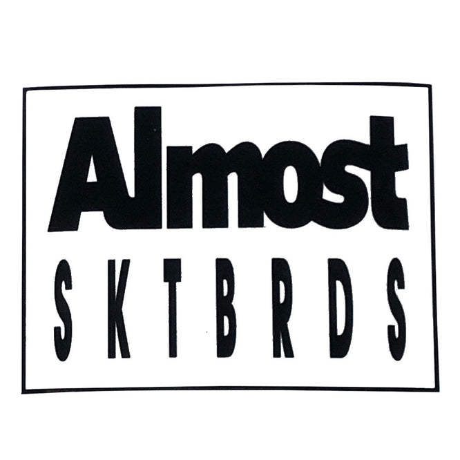 Tailered Sticker White/ Black